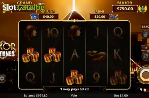 Скрин3. Luxor Fortunes слот