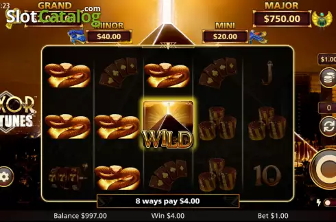 Скрин4. Luxor Fortunes слот