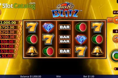 Скрин2. Quick Hit Blitz Gold слот
