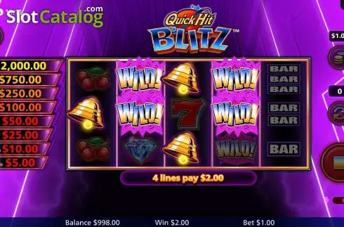 Скрин3. Quick Hit Blitz Purple слот