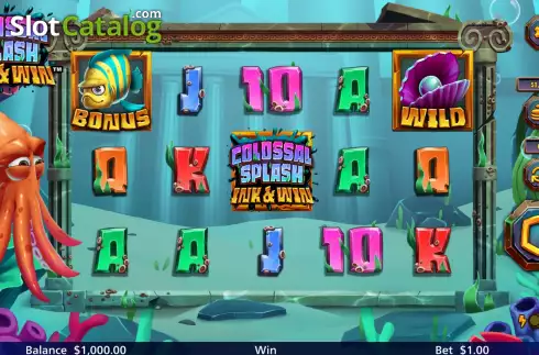 Скрин2. Colossal Splash Ink & Win слот