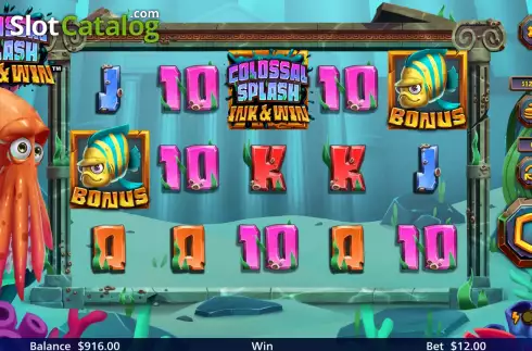 Скрин3. Colossal Splash Ink & Win слот