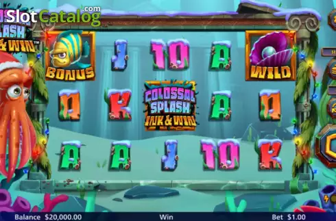 Скрин2. Colossal Splash Ink & Win Merry Christmas слот