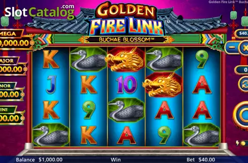 Скрин2. Golden Fire Link Buchae Blossom слот
