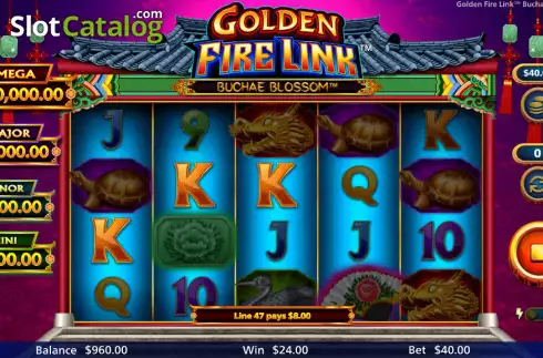 Скрин3. Golden Fire Link Buchae Blossom слот