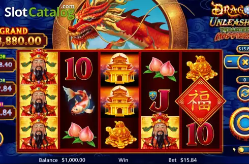 Скрин2. Dragon Unleashed Treasured Happiness слот