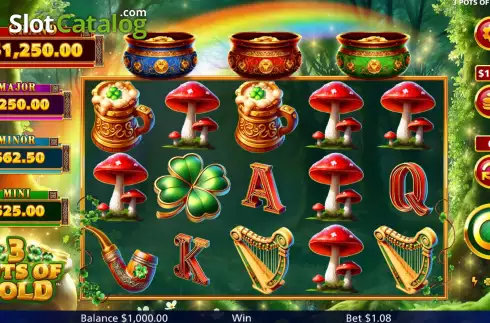 Скрин2. 3 Pots of Gold слот