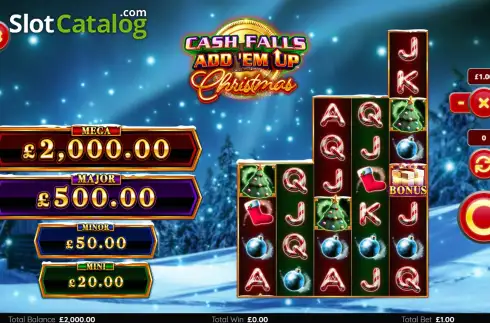Скрин2. Cash Falls Christmas слот