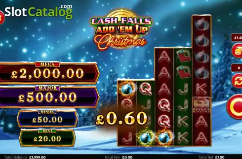 Скрин3. Cash Falls Christmas слот