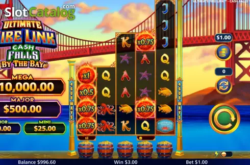 Скрин3. Ultimate Fire Link Cash Falls By The Bay слот