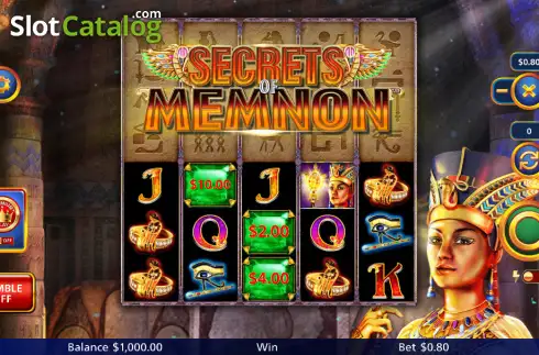 Скрин2. Secrets of Memnon слот