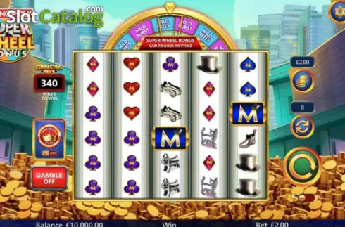 Скрин2. Monopoly Super Wheel Bonus слот