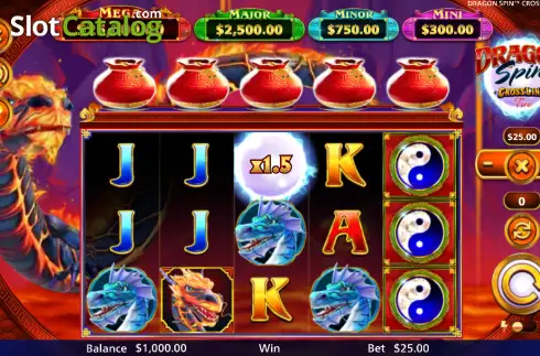Скрин2. Dragon Spin CrossLink Fire слот