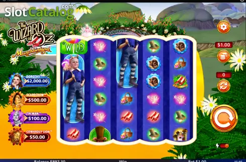 Скрин2. The Wizard of Oz Munchkinland слот