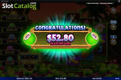 Скрин3. 3 Tree Tricksters слот