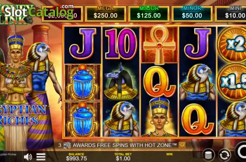 Скрин2. Money Link Egyptian Riches слот