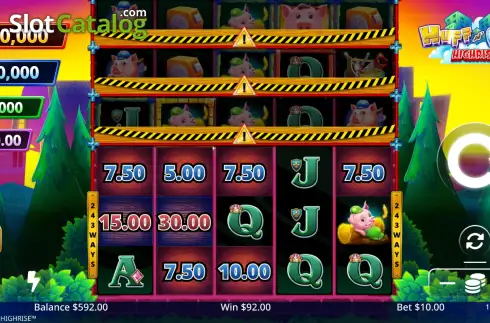Скрин3. Huff N' Puff Highrise слот