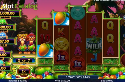 Скрин3. Three Tree Tricksters Treasure Torrent слот