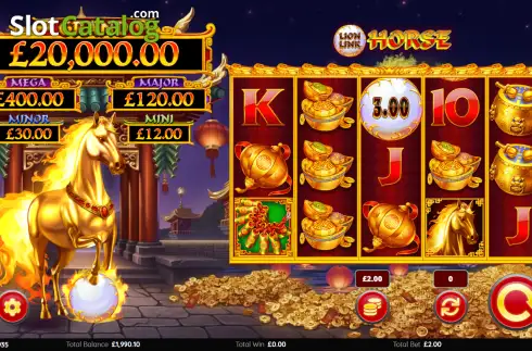 Скрин2. Lion Link Horse слот