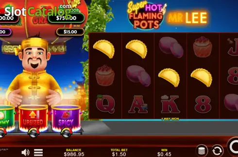 Скрин3. Super Hot Flaming Pots Mr Lee слот