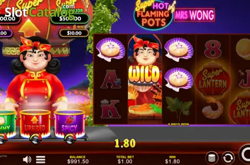Скрин3. Super Hot Flaming Pots Mrs Wong слот