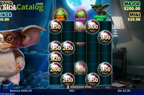 Скрин3. Gremlins After Midnight слот