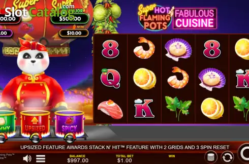 Скрин2. Super Hot Flaming Pots Fabulous Cuisine слот