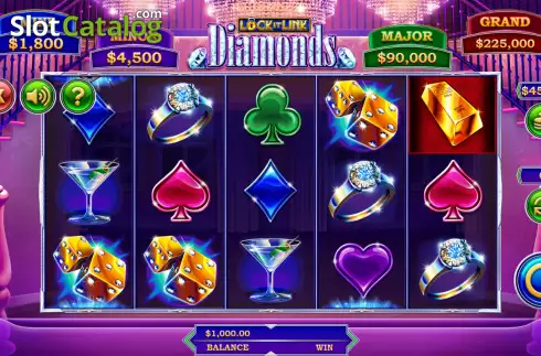 Скрин2. Lock It Link Diamonds слот