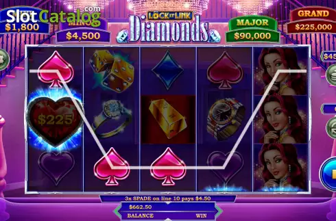 Скрин4. Lock It Link Diamonds слот