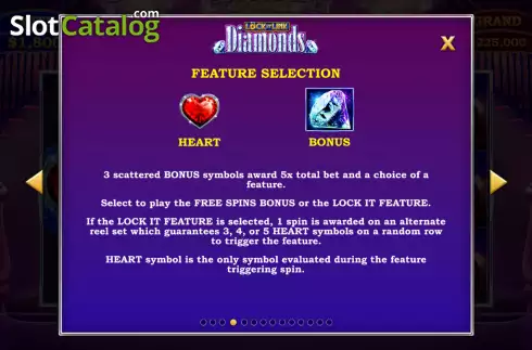 Скрин8. Lock It Link Diamonds слот