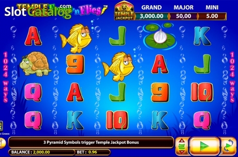 Скрин3. Frogs 'n Flies Temple Cash слот