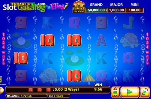 Скрин4. Frogs 'n Flies Temple Cash слот