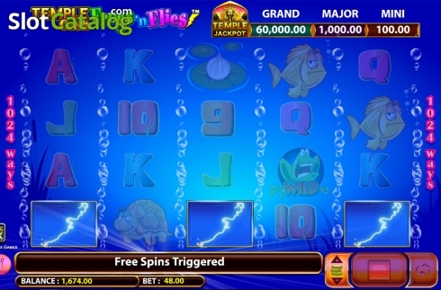 Скрин6. Frogs 'n Flies Temple Cash слот