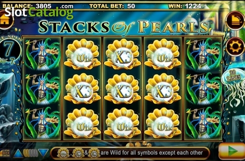 Скрин8. Stacks of Pearls слот
