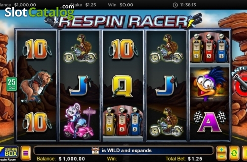 Скрин2. Respin Racer слот