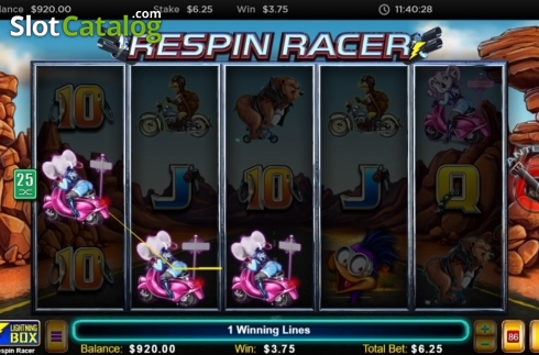 Скрин5. Respin Racer слот