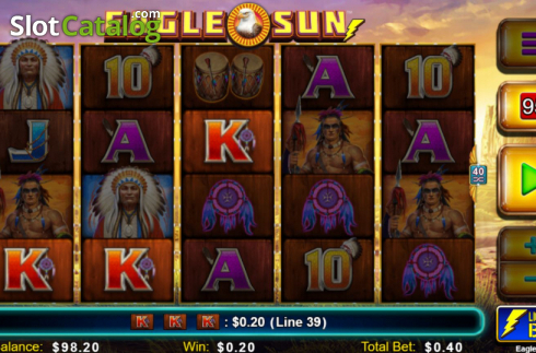 Скрин4. Eagle Sun слот