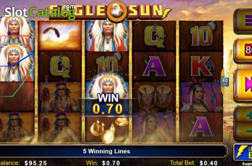 Скрин5. Eagle Sun слот
