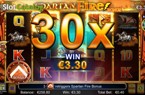 Скрин2. Spartan Fire слот