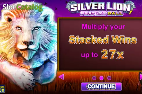 Скрин2. Silver Lion Feature Ball слот