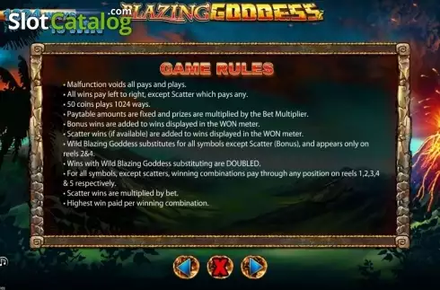 Скрин6. Blazing Goddess слот