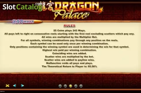 Скрин5. Dragon Palace (Lightning Box) слот