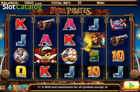 Скрин3. Five Pirates слот