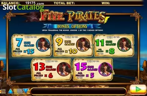 Скрин6. Five Pirates слот