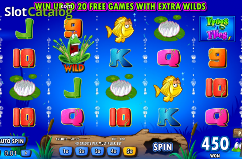 Скрин5. Frogs 'n Flies слот