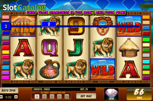 Скрин6. Serengeti Diamonds слот