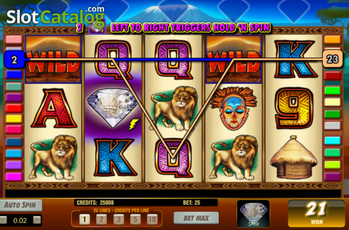 Скрин7. Serengeti Diamonds слот
