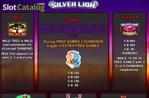 Скрин3. Silver Lion слот