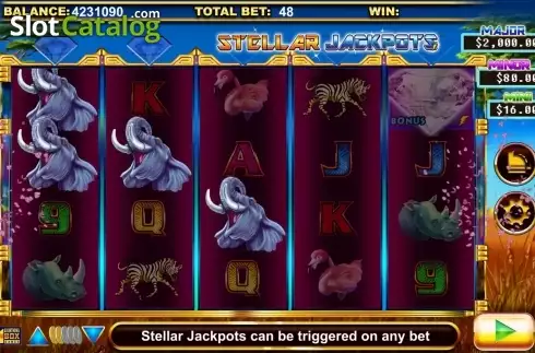 Скрин3. Stellar Jackpots with Serengeti Lions слот