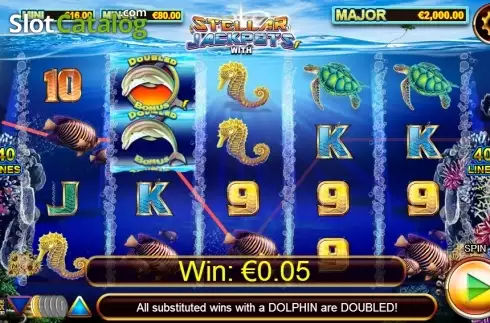 Скрин4. Dolphin Gold with Stellar Jackpots слот
